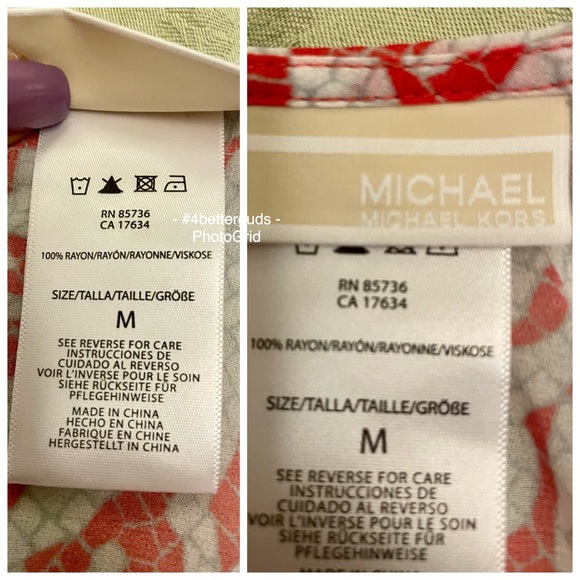 MICHAEL Michael Kors Jumpsuit Swim Cover Up Adjustable Sheer Coral Red Mosaic M - Picture 7 of 16